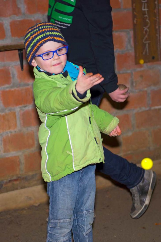 Leo, der Jüngste beim "Sauwurf"